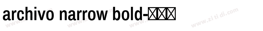 archivo narrow bold字体转换